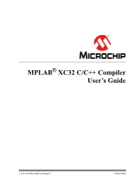 MPLAB XC32 C/C++ Compiler User's Guide