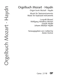 Orgelbuch Mozart ·Haydn