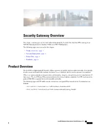 Security Gateway Overview