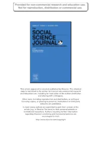 This Article Appeared in a Journal Published by Elsevier. the Attached