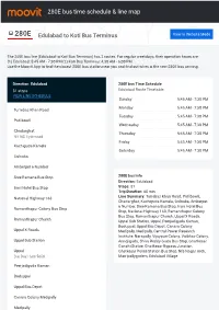 280E Bus Time Schedule & Line Route