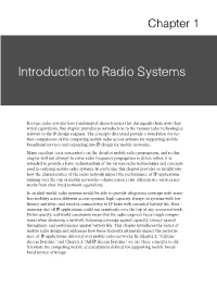 Introduction to Radio Systems