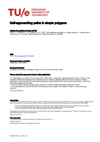 Self-Approaching Paths in Simple Polygons