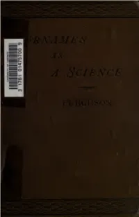 Surnames As a Science