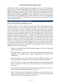A Brief About HELP Foundation, J&K