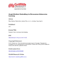 Graph Attribute Embedding Via Riemannian Submersion Learning