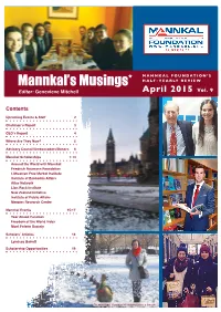 Mannkal's Musings*