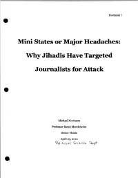 Why Jihadis Have Targeted Journalists for Attack