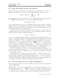 22 Ring Class Fields and the CM Method
