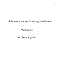A Resource for the Practice of Meditation – Third Edition