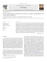 Circular Representation of Human Cortical Networks for Subject and Population-Level Connectomic Visualization