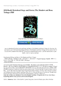 Download Siege and Storm (The Shadow and Bone Trilogy) PDF