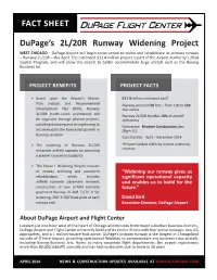 Dupage's 2L/20R Runway Widening Project FACT