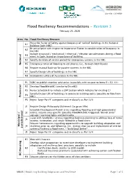 Flood Resiliency Recommendations – Revision 5 February 25, 2020