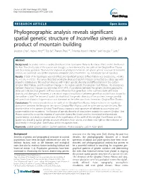 Phylogeographic Analysis Reveals Significant