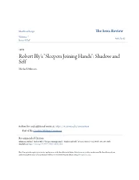 Robert Bly's "Sleepers Joining Hands": Shadow and Self Michael Atkinson