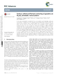 Surface-Enhanced Raman Scattering of Pyrazine on Au5al5 Bimetallic