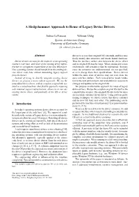 A Sledgehammer Approach to Reuse of Legacy Device Drivers