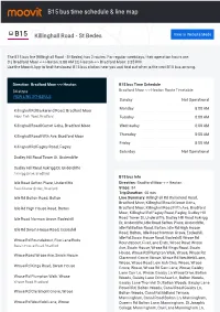 B15 Bus Time Schedule & Line Route