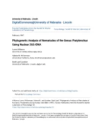 Phylogenetic Analysis of Nematodes of the Genus Pratylenchus Using Nuclear 26S Rdna