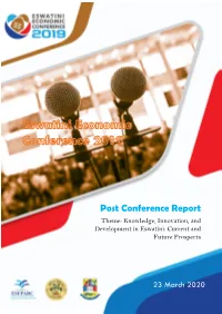 Post Conference Report 2019.Pdf