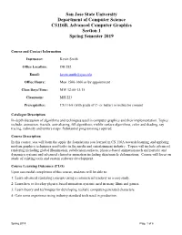 Spring 2019- CS 116B-01 Syllabus [Pdf]
