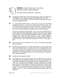 Interview with Elaine Shemilt