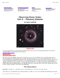 Planetary Nebulae