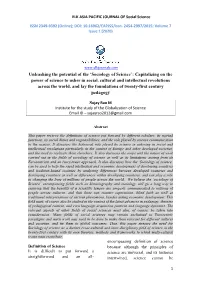 Sociology of Science