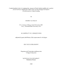 A Mixed-Methods Study of Examining the Concerns of Saudi Arabian