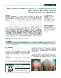 A Study of Correlation Between Clinical and Histopathological