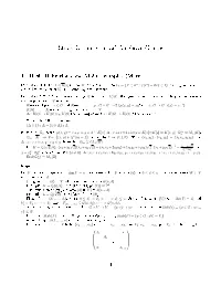 (Linear) Algebraic Groups 1 Basic Definitions and Main Examples