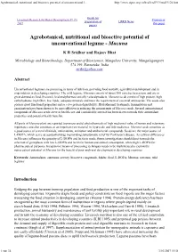 Agrobotanical, Nutritional and Bioactive Potential of Unconve___