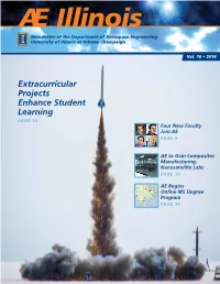 Extracurricular Projects Enhance Student Learning Page 18 Four New Faculty Join AE Page 4