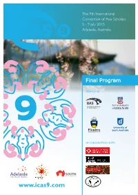 ICAS9 Convention Program V1.Cdr