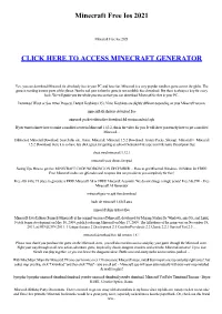 Minecraft Free Ios 2021