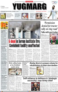 'Permission Denied for Tractor Rally on Ring Road'