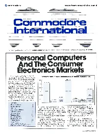 Personal Computers and the Consumer Electronics Markets
