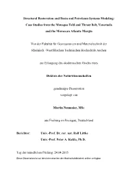 Structural Restoration and Basin and Petroleum Systems Modeling
