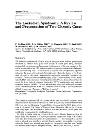 The Locked-In Syndrome: a Review and Presentation of Two Chronic Cases