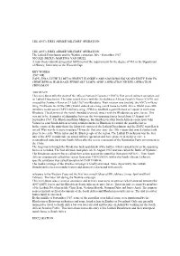 The Luthuli Detachment and the Wankie Campai
