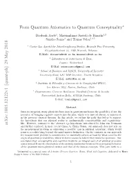 From Quantum Axiomatics to Quantum Conceptuality