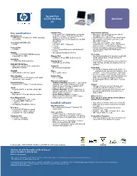 HP Pavilion Data Sheet