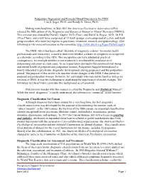 Postpartum Depression and Perinatal Mood Disorders in the DSM Lisa S