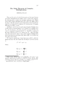 The Main Theorem of Complex Multiplication 1