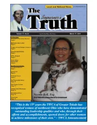 “This Is the 15Th Years the YWCA of Greater Toledo Has Recognized