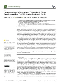 Understanding the Diversity of Urban–Rural Fringe Development in a Fast Urbanizing Region of China