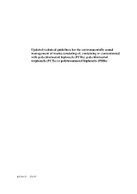 Updated Technical Guidelines for the Environmentally Sound Management of Wastes Consisting Of, Containing Or Contaminated with P