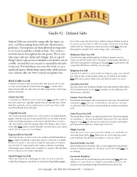 Guide #2 - Infused Salts