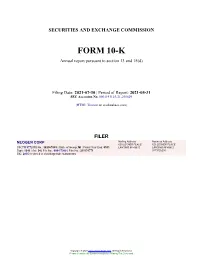 NEOGEN CORP Form 10-K Annual Report Filed 2021-07-30